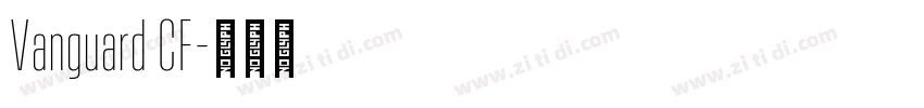 Vanguard CF字体转换